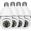 4 Pack Light Bulb Security Camera Outdoor,2.4G Wifi Light Socket Security Camera,Security Camera Light Bulb Outdoor 1
