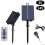 4X 1200mAh Solar Panel Control Box Kits Lithium Battery Panel for 3.7V 24V LED String Strip Lamp  Charging 7