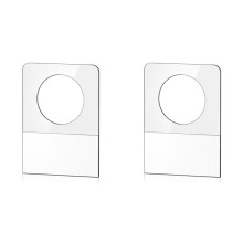 Hang Tabs, 800 Pcs Clear Sticky Hanging Tags Round Hole Self Adhesive Plastic Hang Tabs for Hanging Retail Display