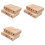 Blocos de Caneta Curta de Madeira de Oliveira, 30 Peças Pré-Perfuradas de 7 mm, 2,5 X 0,75 X 0,75 Polegadas 1