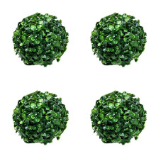 4X Greenery Balls Faux Boxwood Green Round Balls No Trimming Artificial Topiary Balls Table Decoration A