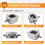 90Degree Right Angle Bevel 1:1 Forward Double Output Shaft 1 Module 20 Teeth Bevel Gear Aluminum Frame Simple DIY Module 9