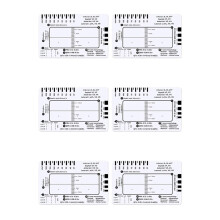 6X EKG 7-Stegslinjal, EKG 7-Stegslinjal för EKG/EKG-Tolkning, Snabb och Snabb Hjärtanalys och Mätverktyg