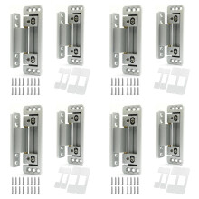 Hidden Door Hinges,8Packs Adjustable Hidden Door Hinges,110Lbs Load-Bearing,Heavy Duty Concealed Hinges for Secret Door