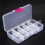 12pcs 10 Grid Electronic Component Parts Kits Plastic Storage Box Case 7