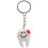 100 Pcs Keychain Key Ring Hang Tooth Shape Cute Dental Gift 4