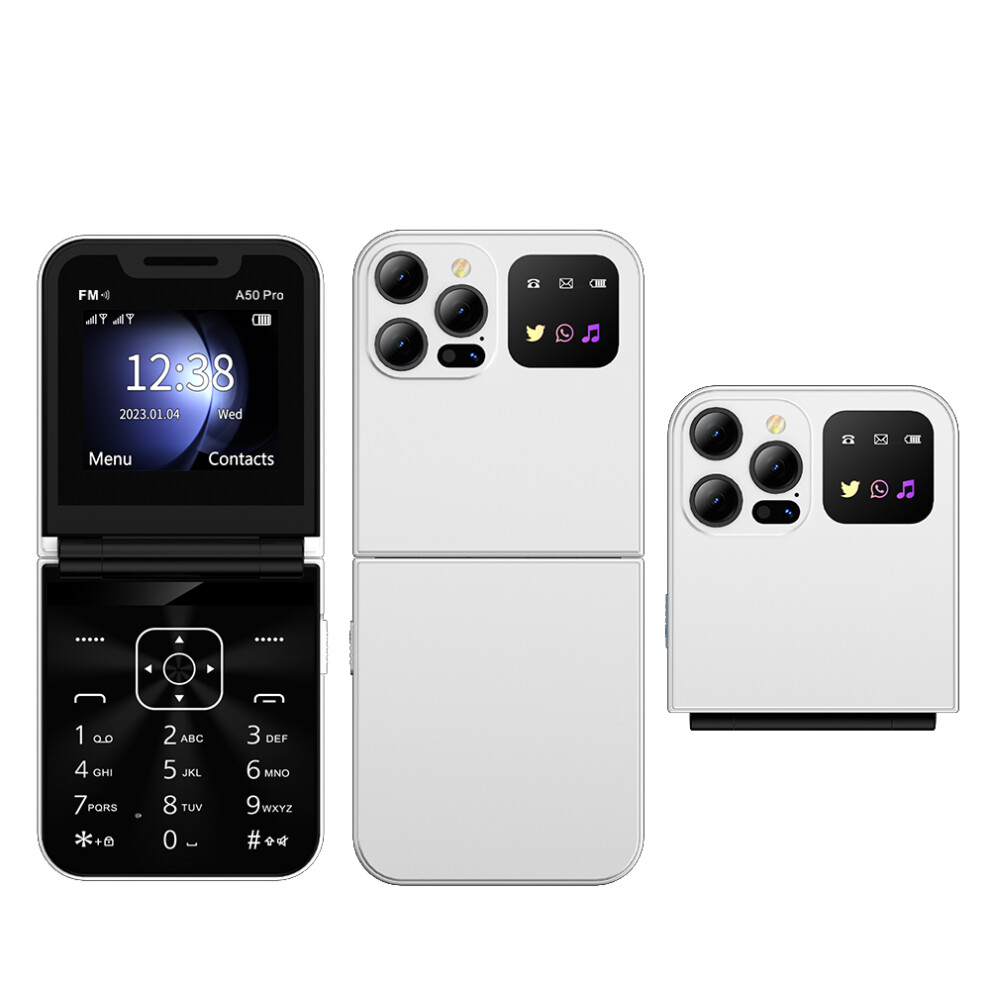 Servo A50 Pro Dual Sim Flip 2G Bar Phone For Seniors 6914299744962