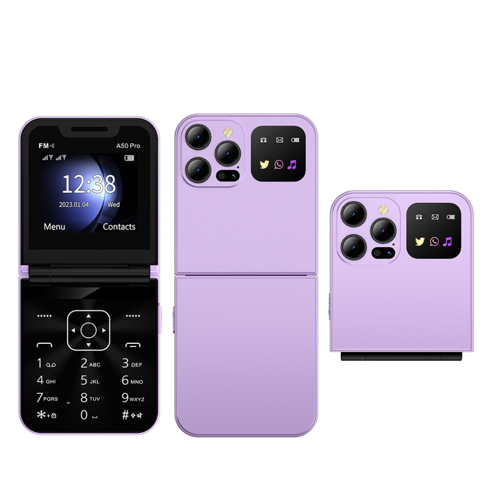 Servo A50 Pro Dual Sim Flip 2G Bar Phone For Seniors 6914298975381