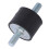 8 Pieces M10 Rubber  Double External Thread Rubber Anti-Vibration Vibration Isolator Durable 7
