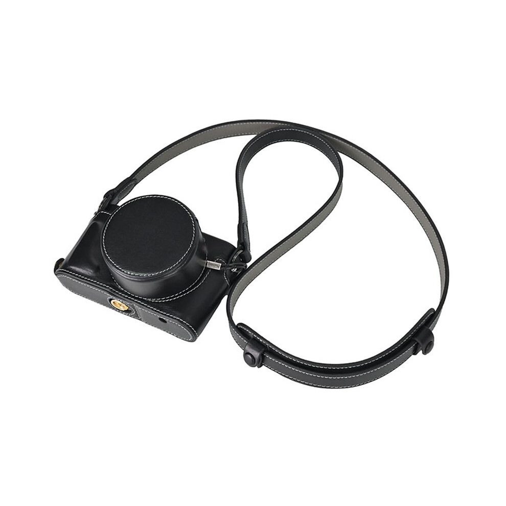 For Leica D-Lux 8 Case With Shoulder Strap, Lens Cap Genuine Leather Camera Protective Cover 6914298248805