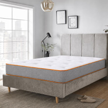 (2ft6 Small Single (75cm x 190cm)) ComfortCore 1000 Tufted Pocket Mattress 9" for Single Double King Bed
