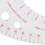 2pz 11.8 pollice Long Comma Forma di Plastica Trasparente Francese Curvo Righello Scanalata 7