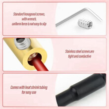 20PCS 8Awg 60A Quick Wiring Connection Terminal, Wire Connector with Set Screws and Thermoplastic Tube