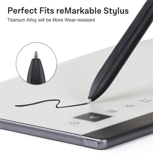 Replacement  Stylus Pen Tips for  2 Tablet- Durable Titanium Alloy Metal Tip/Nibs (2 PCS) 2
