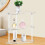 Acrylic Triangle End Table - 3 Tier Corner Side Table - Small Corner Table for Living Room, Bedroom, Bathroom 7