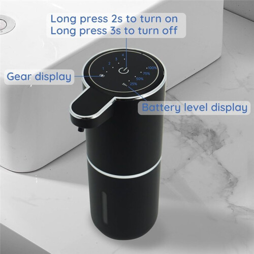 Liquid Soap Dispenser, Automatic Soap Dispenser,400ml Automatic Soap Dispenser Touchless, for Bathroom, Kitchen,Hotel 2
