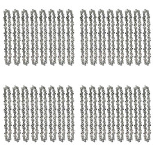 40 Pcs 4 Inch Steel Chainsaw Chain Electric Pruning Saw Accessory Garden Tool Replacement