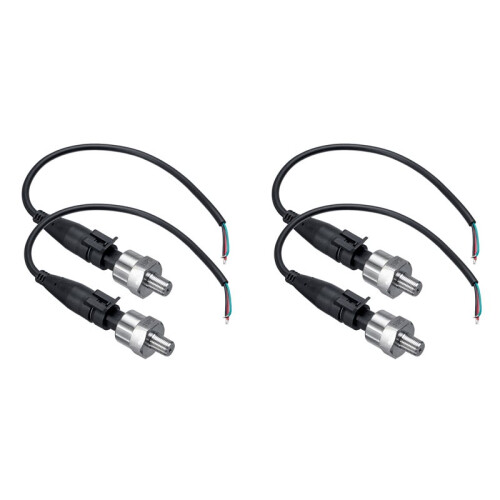 4Pc 150Psi DC5V 1/8NPT Tryckgivare Transmitter Sensor Rostfritt Stål Olja Luft Vatten Bränsle Transmitter