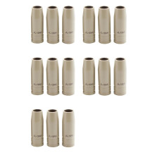 15Pcs 15Ak Coating Protection Nozzle Torch Gas Nozzle Tip 15AK Non-Stick Welding Slag Welding Torch Nozzle EURO Style