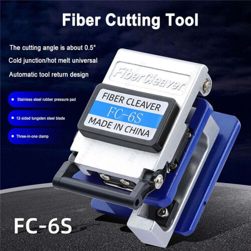 FC-6S FTTH Optical Fiber Cleaver Metal High Precision Cold Connection Cutter Tool 1