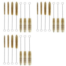 21Pcs Brass Wire Tube Brushes Bottle Brush Set,Wire Brushes for Cleaning,Wire Pipe Cleaner Bore Brush Cleaning