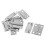 Rectangle Folding Closet Cabinet Door Hinge Hardware 1.5 inch 20 Pcs 2