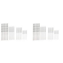 Diamond Drill Bit Set 40 Pieces 4 Sizes 1mm 1.5mm 2mm 2.5mm Twist Tip Jewelry Beach Sea Glass Shells Gemstones Lapidary