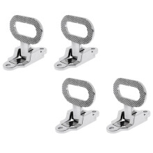4Stück 108X81mm Diamant Rutschfeste 316 Edelstahl Klappmast Schritt Marine Boot Yacht Auto RV Transom Schritt Ausklappen Schritt