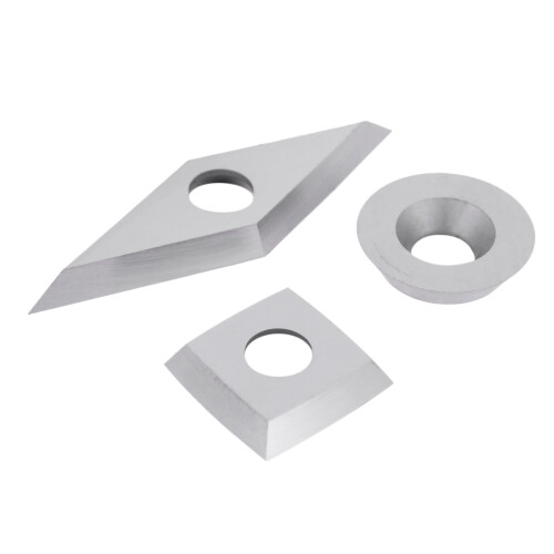 9Pcs Tungsten Carbide Cutters Inserts Set (Include 11Mm Square With Radius,12Mm Round,28X10Mm Diamond With  Point) 1