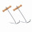 2pack Boot Hooks and Puller for Cowboy Boots, Wood Handles, Boot Pulls with Handle 7
