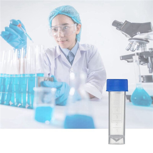 400Pcs 5Ml Plastic Graduated Vial Storage Container Test Tubes with Screw Caps 2