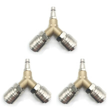 3X Compressed Air Connection, Compressed Air Distributor, Compressed Air , with 1/4 Inch Connections