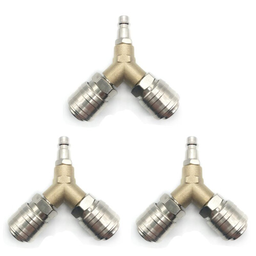 3X Compressed Air Connection, Compressed Air Distributor, Compressed Air , with 1/4 Inch Connections