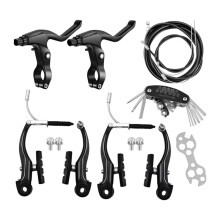 Mountain Road Bike V Brake Kit Bike Front Rear V Brake Set Mountain Bike Brake Replacement for Most Bicycle Road Brakes