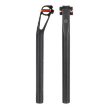 TOSEEK Tubo Sella Ultra Leggero Carbonio 27.2x350mm Tubo Sella Bicicletta per MTB/Road Tubo Sella Bicicletta Parte Offset 25MM