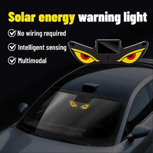 (N) Solar Powered Devil Eyes Car Light - Eye catching Demon Eyes - for Night Driving 1