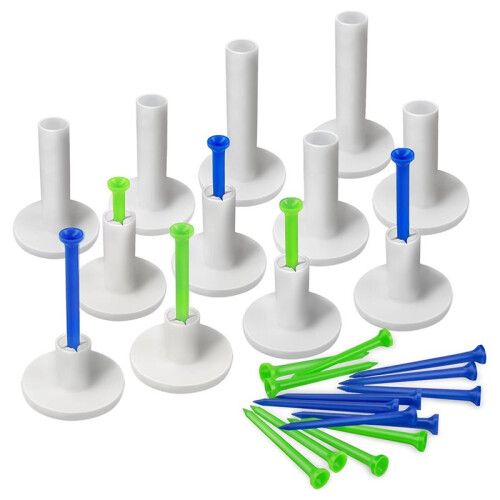Tees for Mats Flexible Tees for Driving Range & Indoor Simulators with 6 Mixed Sizes 1