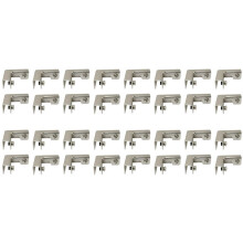 32-Delige L-Type Glasbevestigingsclip 2-Weg Glasconnectoren voor 6-10 mm Meubelbeslag Glasaccessoires