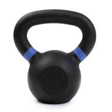(8KG) 8kg Cast Iron Black Home Gym Equipment Fitness Workout Functional Muscle Build Conditioning Strength Training
