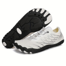 (Black And White, 4.5) Women's Outdoor Stream Wading Shoes/Quick-Dry Lightweight Breathable Beach Shoes/Anti-Slip Water Shoes for Swimming
