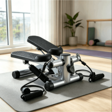 (Stair Steppers) Premium Stair Stepper with Adjustable Resistance Bands, Full-Body Cardio & Toning Machine with Calorie Tracker