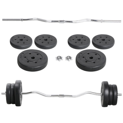 (Black) Adjustable Weightlifting Set, Weight Lifting Bars Set,