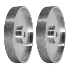 2X CBN Grinding Wheel, 6Inch Dia X 1Inch Wide, with 1/2Inch Arbor, Diamond Grinding Wheel for Sharpening HSS, 80 Grit
