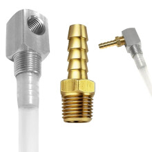 Universele 12" Maritieme Brandstoftankophaalbuis met Filter, Polyethyleen Brandstoftankophaalbuis met Messing Barbsverbinder,