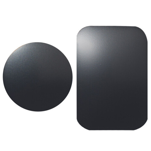 (Rectangular) 2PCS Magnetic Car Phone Mount Replacement Sticky Plate Parts 1