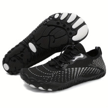 (908 Black And White, 6) Women's Outdoor Stream Wading Shoes/Quick-Dry Lightweight Breathable Beach Shoes/Anti-Slip Water Shoes for Swimming