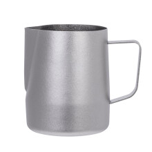 Milk Frother Cup 600ml Coffee Latte Art Milk Jug with Round Spout Coffee Pitcher Outdoor Titanium Tablewarev