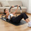 (White) Abdominal Trainer, Ab Crunch Machine Probe with Headrest | Sturdy AB Trainer Abdominal Machine Exercise Crunch Roller 1
