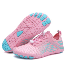 (Pink, 6.5) Men'S Lightweight Barefoot Wading Shoes, Quick-Dry Adjustable Design, Suitable for Hiking, Fitness, And Swimming