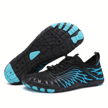 (Black Blue, 11.5) Men'S Lightweight Barefoot Wading Shoes, Quick-Dry Adjustable Design, Suitable for Hiking, Fitness, And Swimming